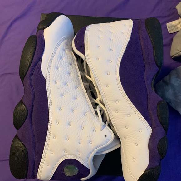 Laker Jordan 13s - Picture 4 of 5